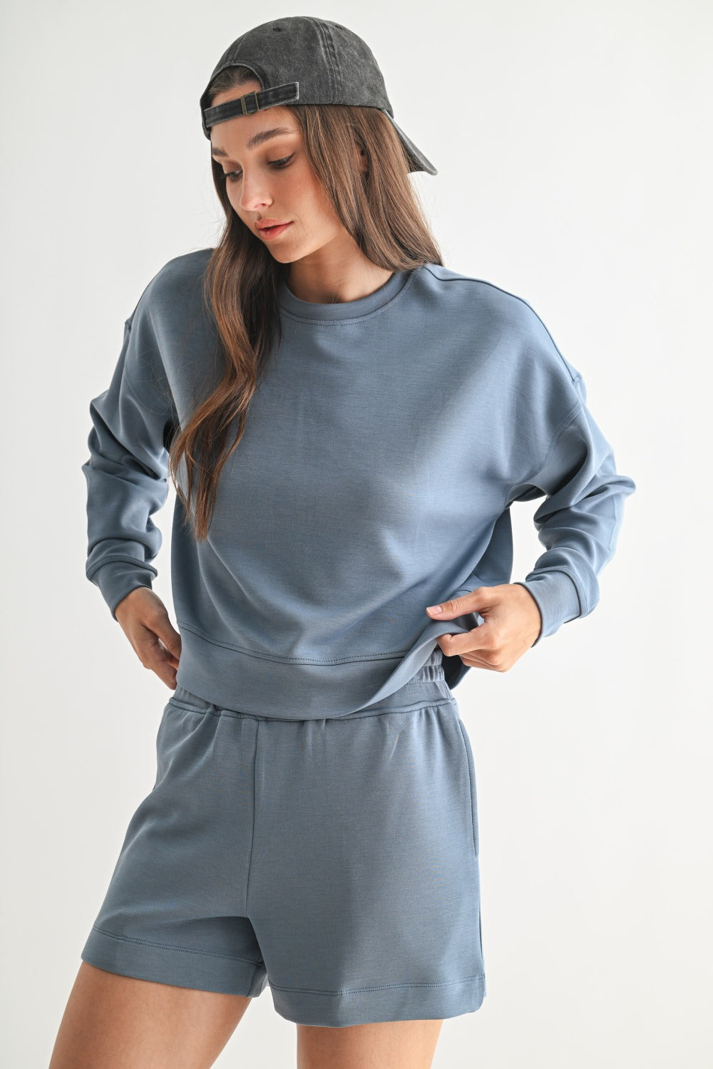 MONO B LAGUNA DROPPED SHOULDER SWEATSHIRT