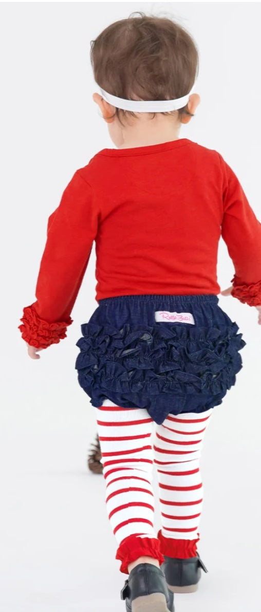 RuffleButts Woven Ruffle Butt Bloomers