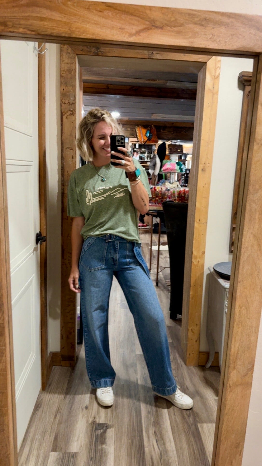 Howdy Hanny Olive Tee