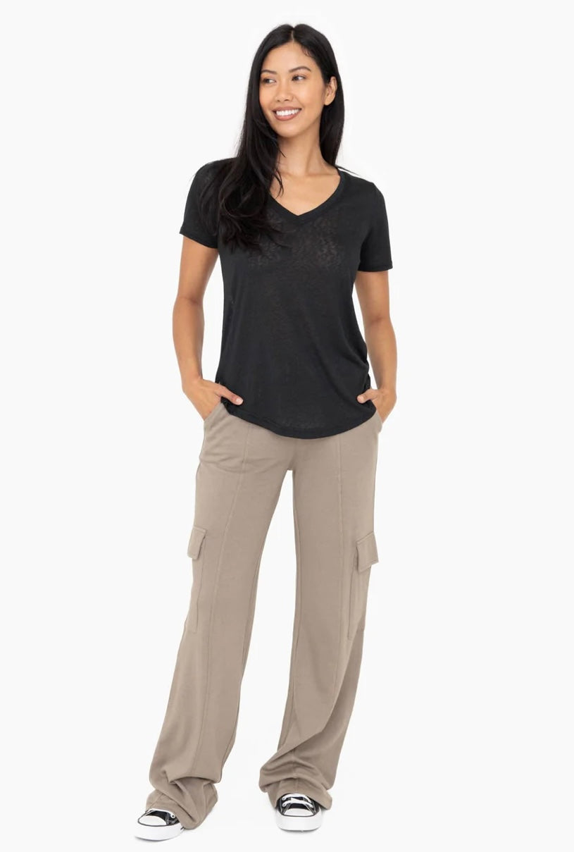 Mono B BUTTERSOFT MODAL BLEND CLASSIC V-NECK TEE