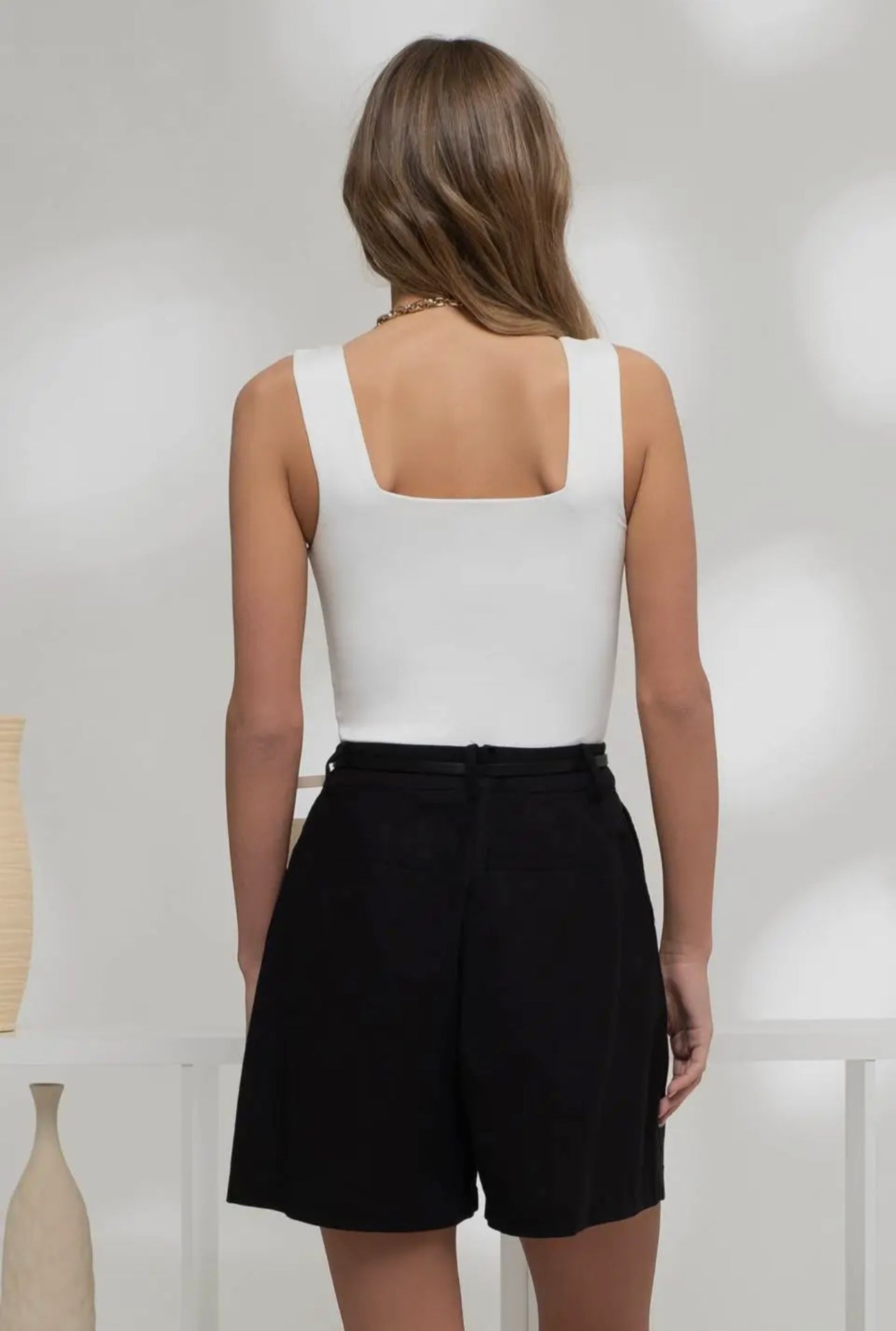 Reversible Square Neck 
Tank Bodysuit