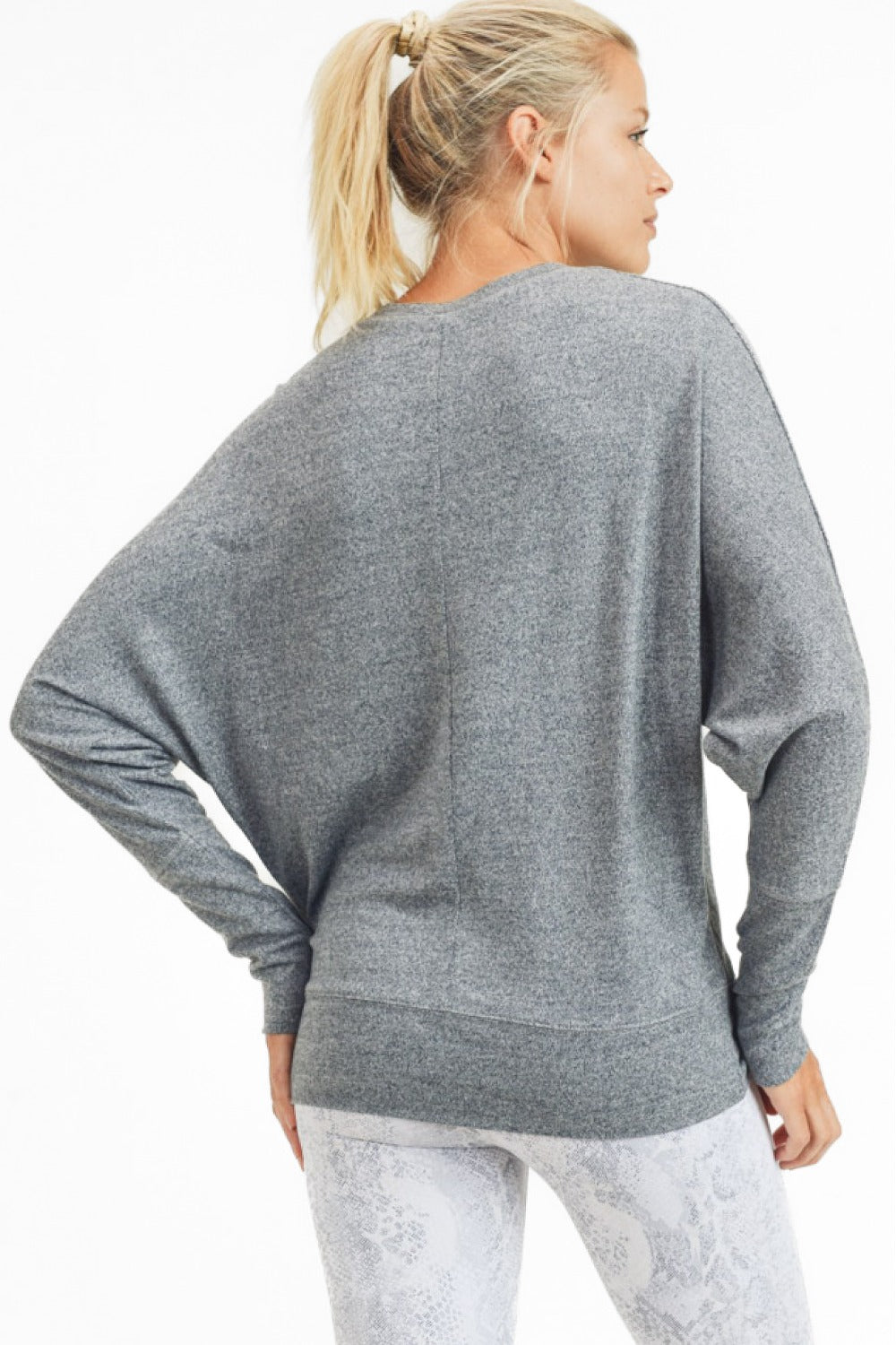 Mono B Butter Soft Dolman-Sleeved Top