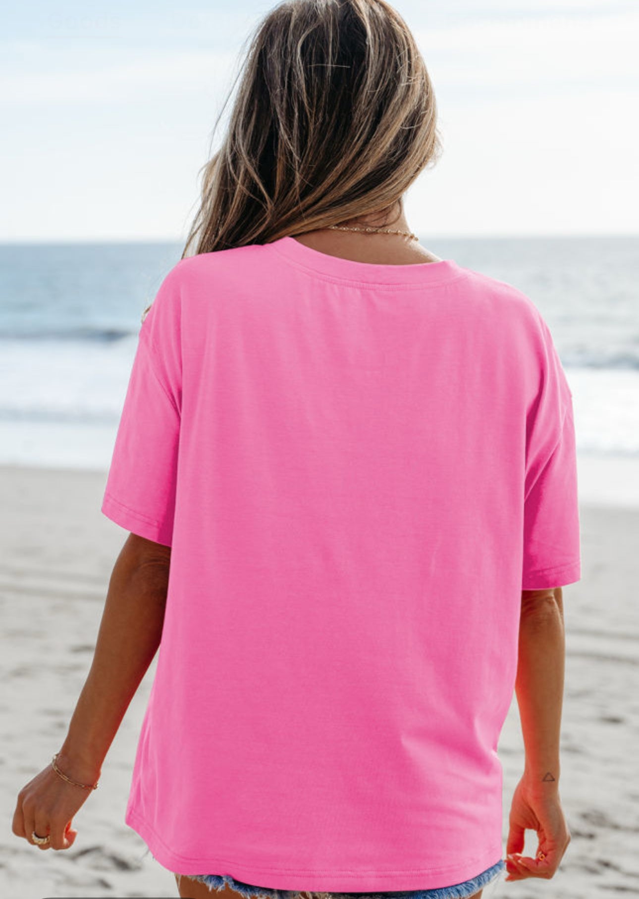 MAMA Letter Graphic Neon T Shirt