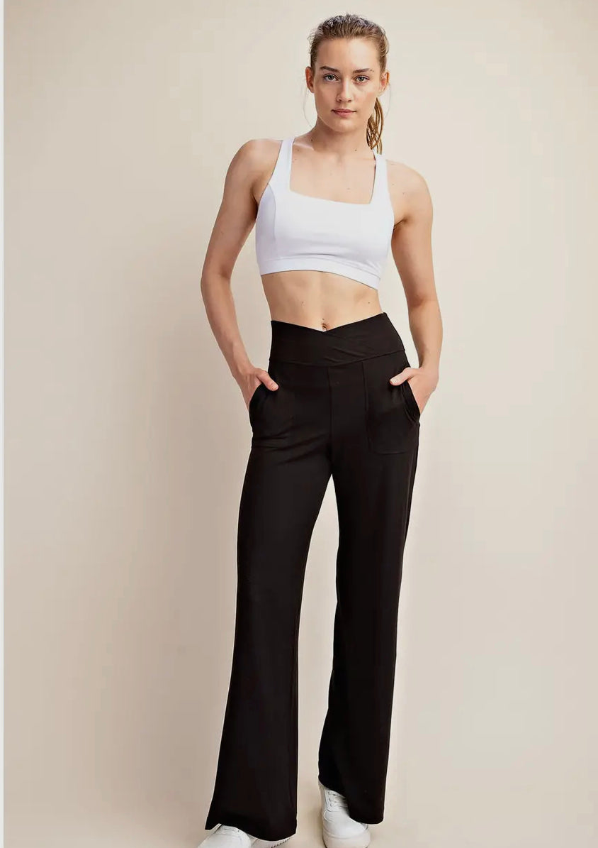 Rae Mode - Black Butter V Waist Wide Leg Pant