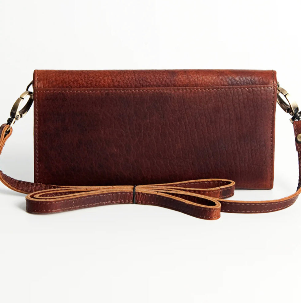 American Darling Hand Tooled and Painted Wallet