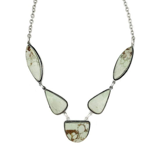 Kashi Semiprecious Stone Bib Necklace – Lemon Chrysoprase