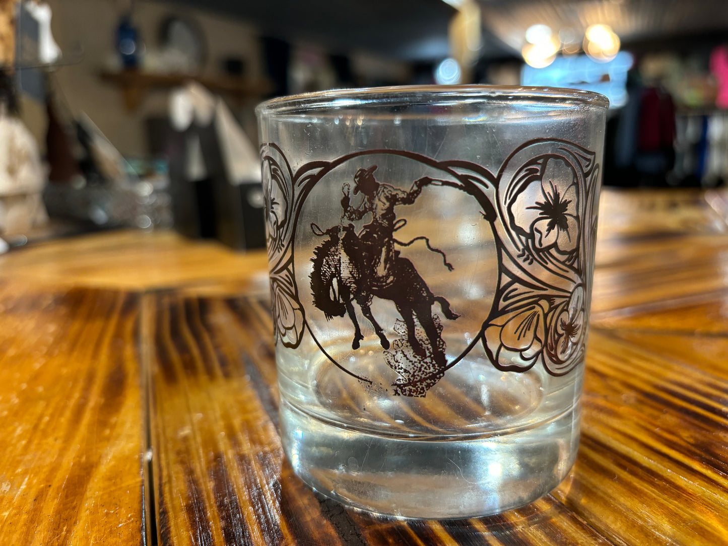 On the Rocks Glass Bronc