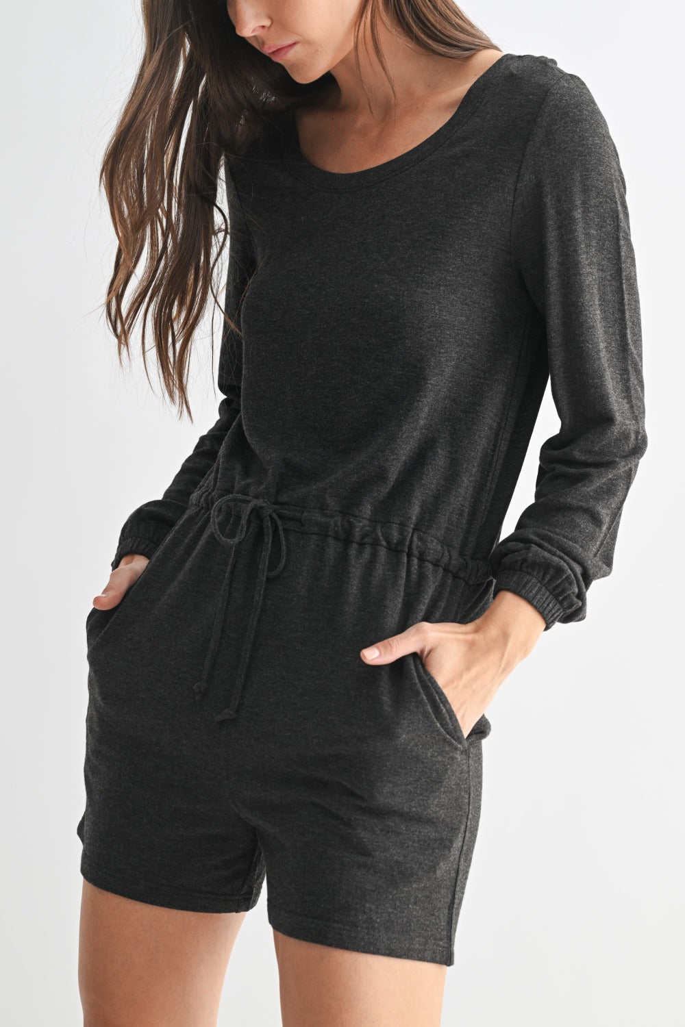 Monk b Buttersoft LONG SLEEVE LOUNGE ROMPER