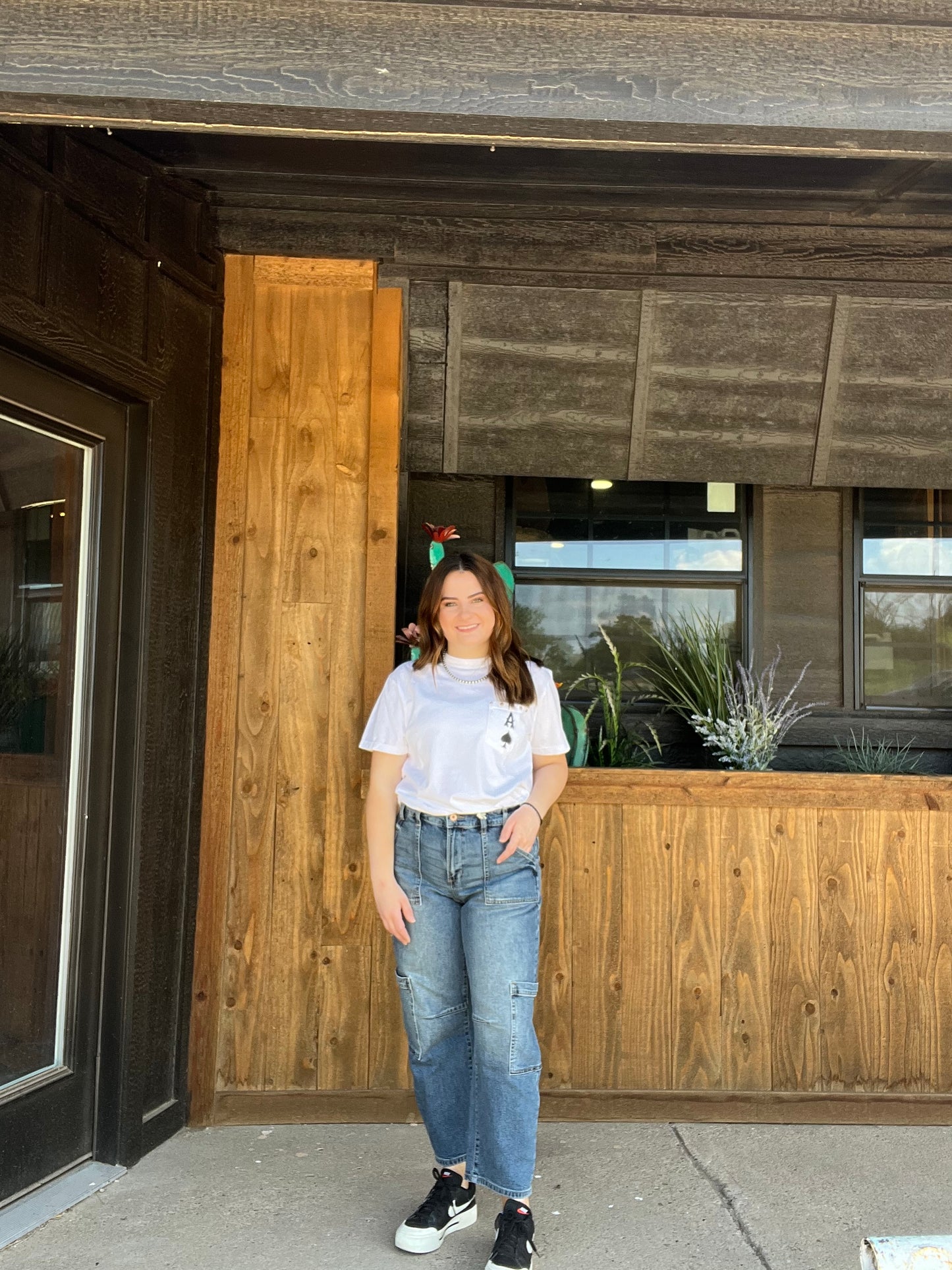 KanCan LOW SLUNG BARREL FIT JEANS