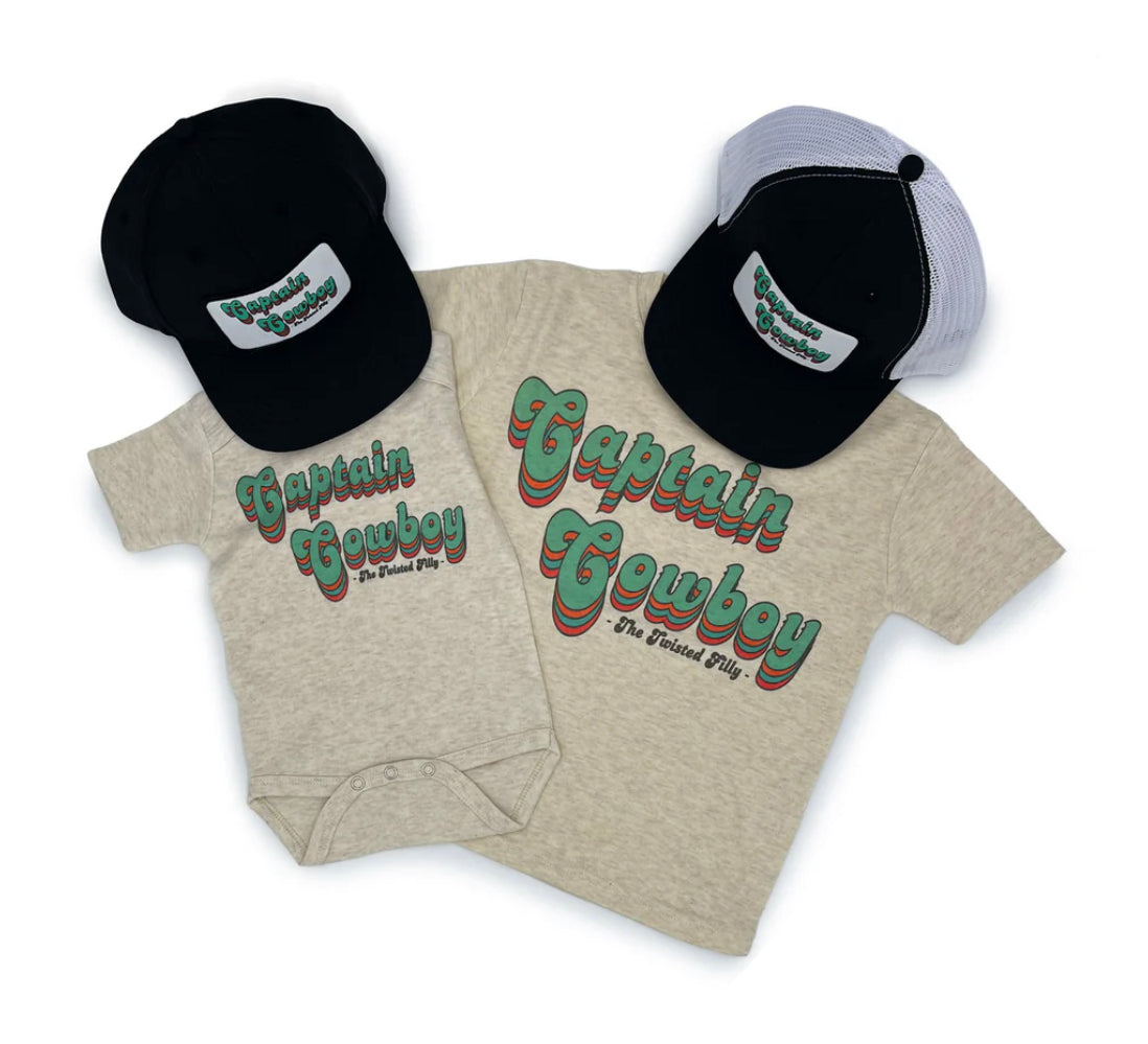 Captain Cowboy - Toddler/Young Youth Snapback Hat - Assorted Colors