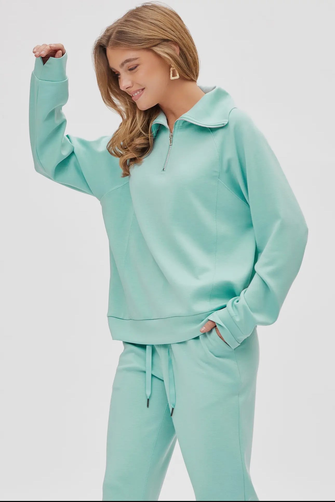 Dear Scarlett Quarter Zip Pullover + Jogger Modal Travel Set
