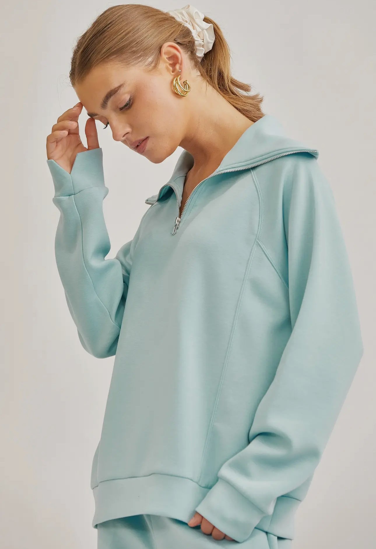Dear Scarlett Quarter Zip Pullover + Jogger Modal Travel Set