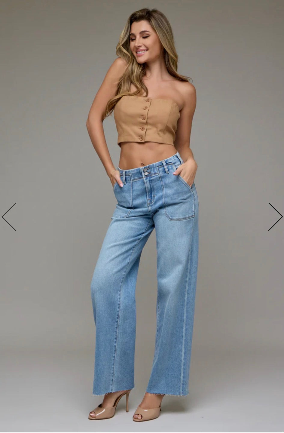 Hidden Jeans Logan Two Button Dad Jeans