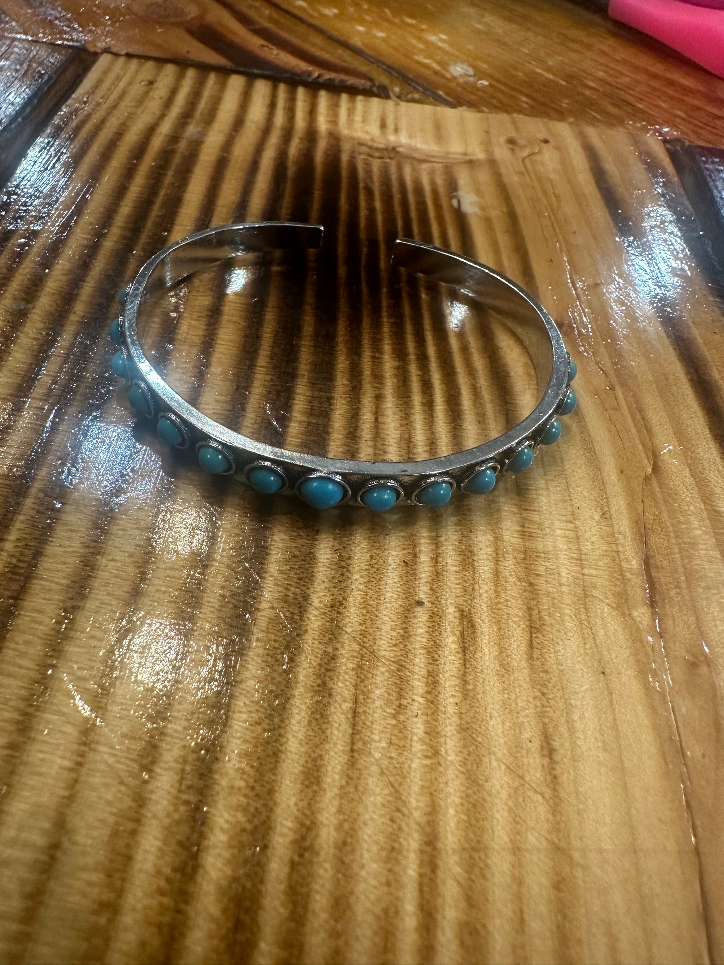 Faux Turquoise Cuff Bracelets