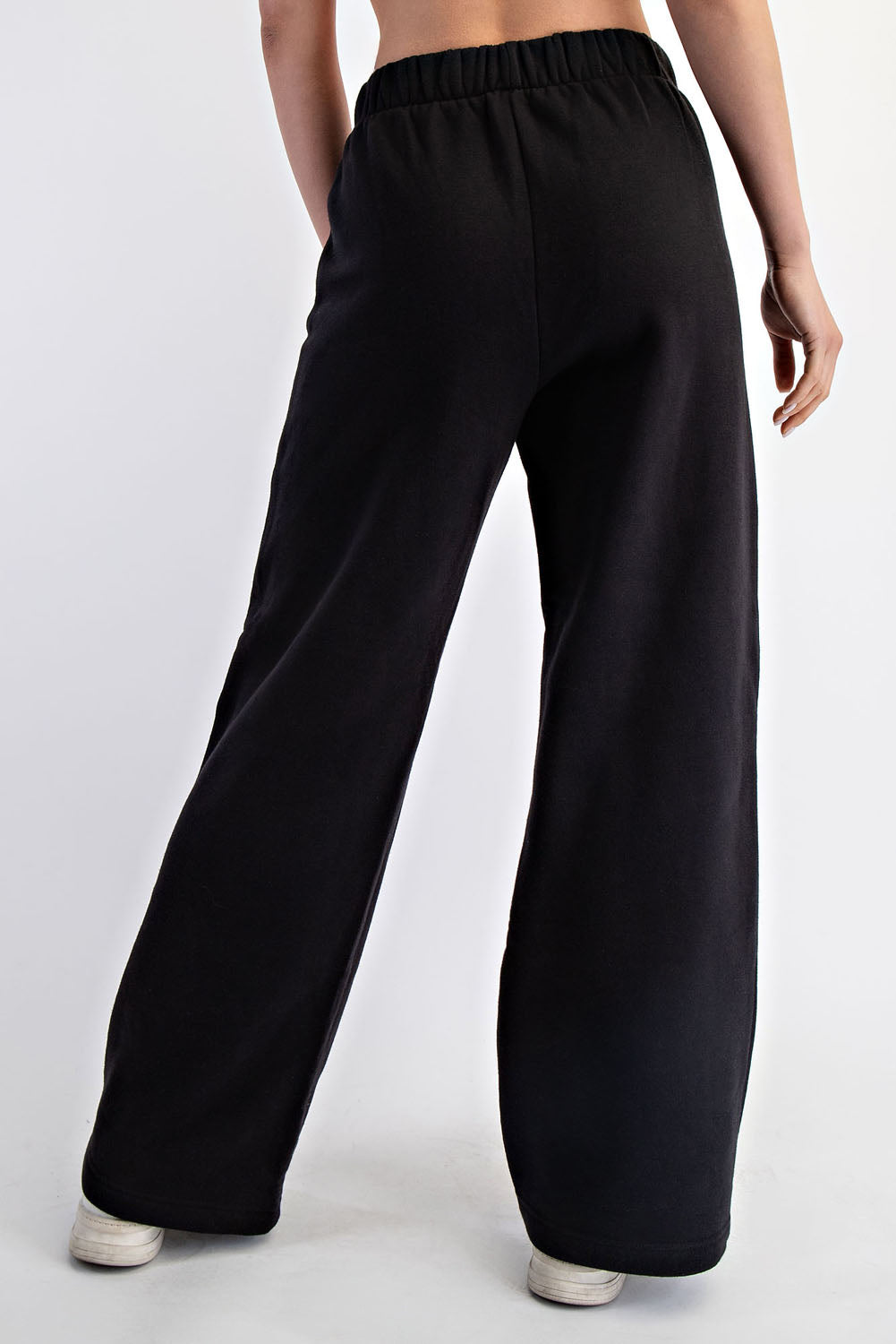 FLEECE PLEATED TROUSER