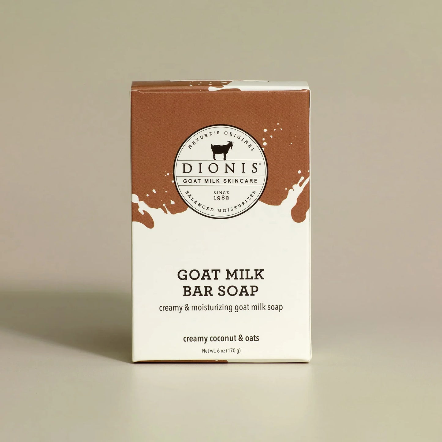 Dionis Goat Milk Bar Soap Creamy Coconut & Oats 6oz
