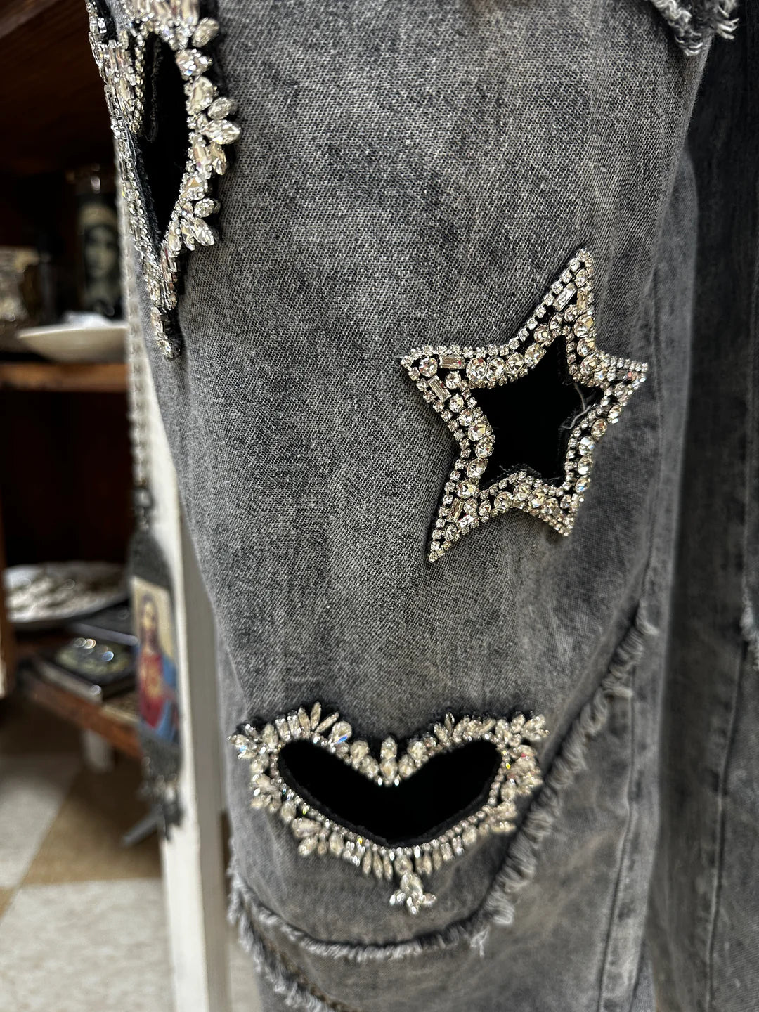 STARS & HEARTS BLING SPARKLE JEANS-A Rare Bird