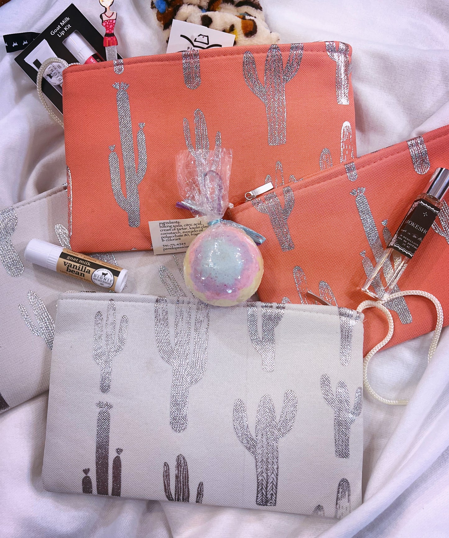 Cactus make up bag 