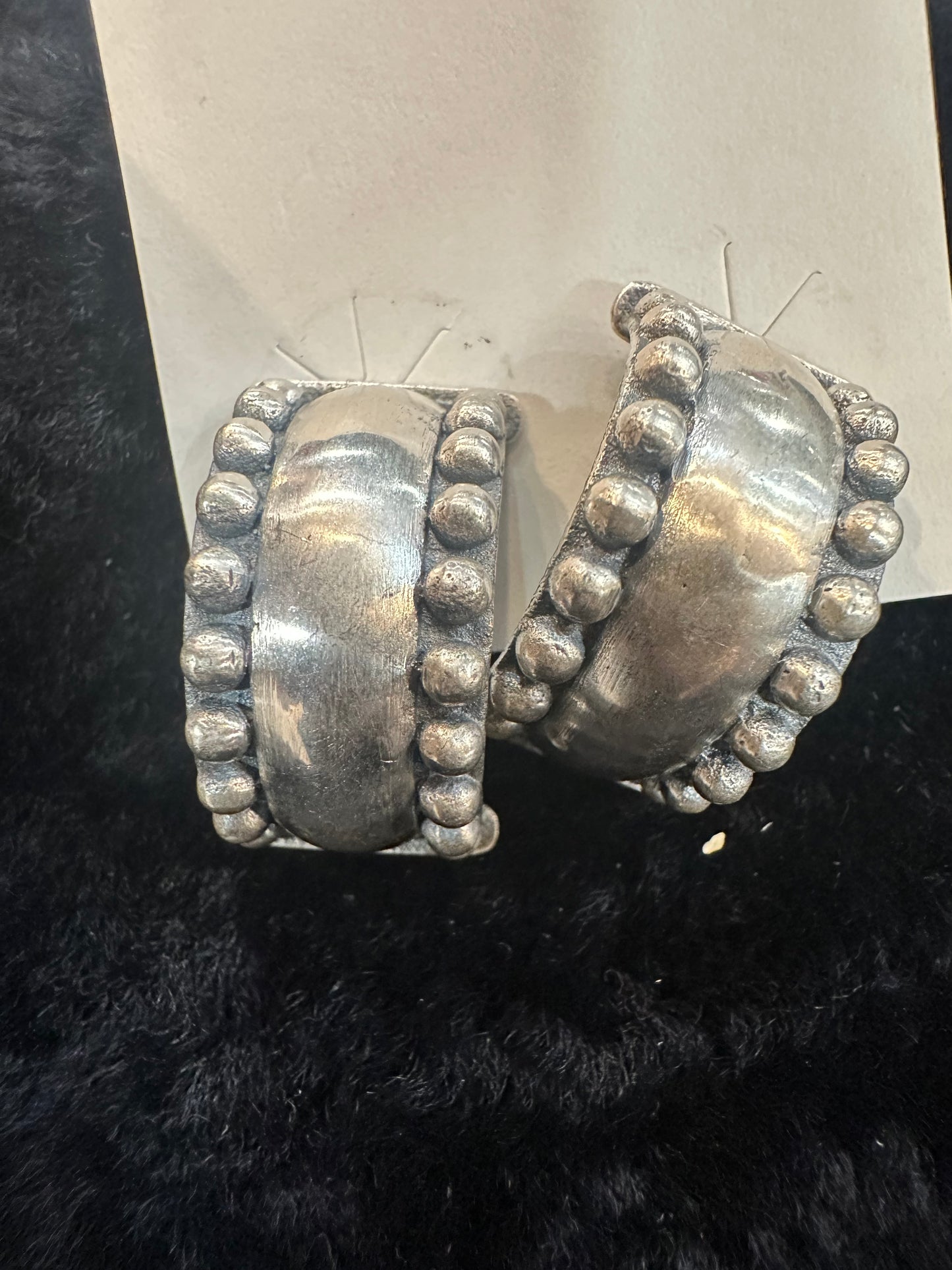 Sterling Silver Drop Clamp Backs Earrings