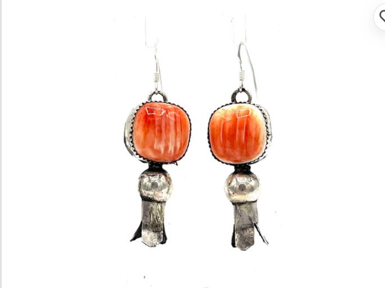 Navajo Handmade Spiny Oyster Earrings - Tia Long