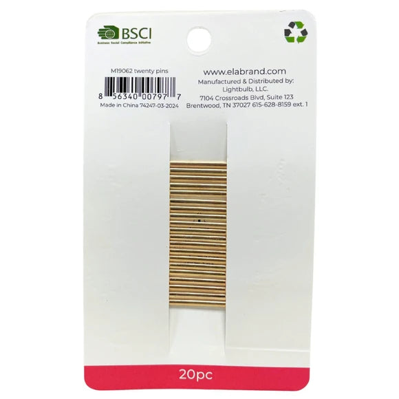 Ela 20 Pack Enamel Bobby Pins in Assorted colors