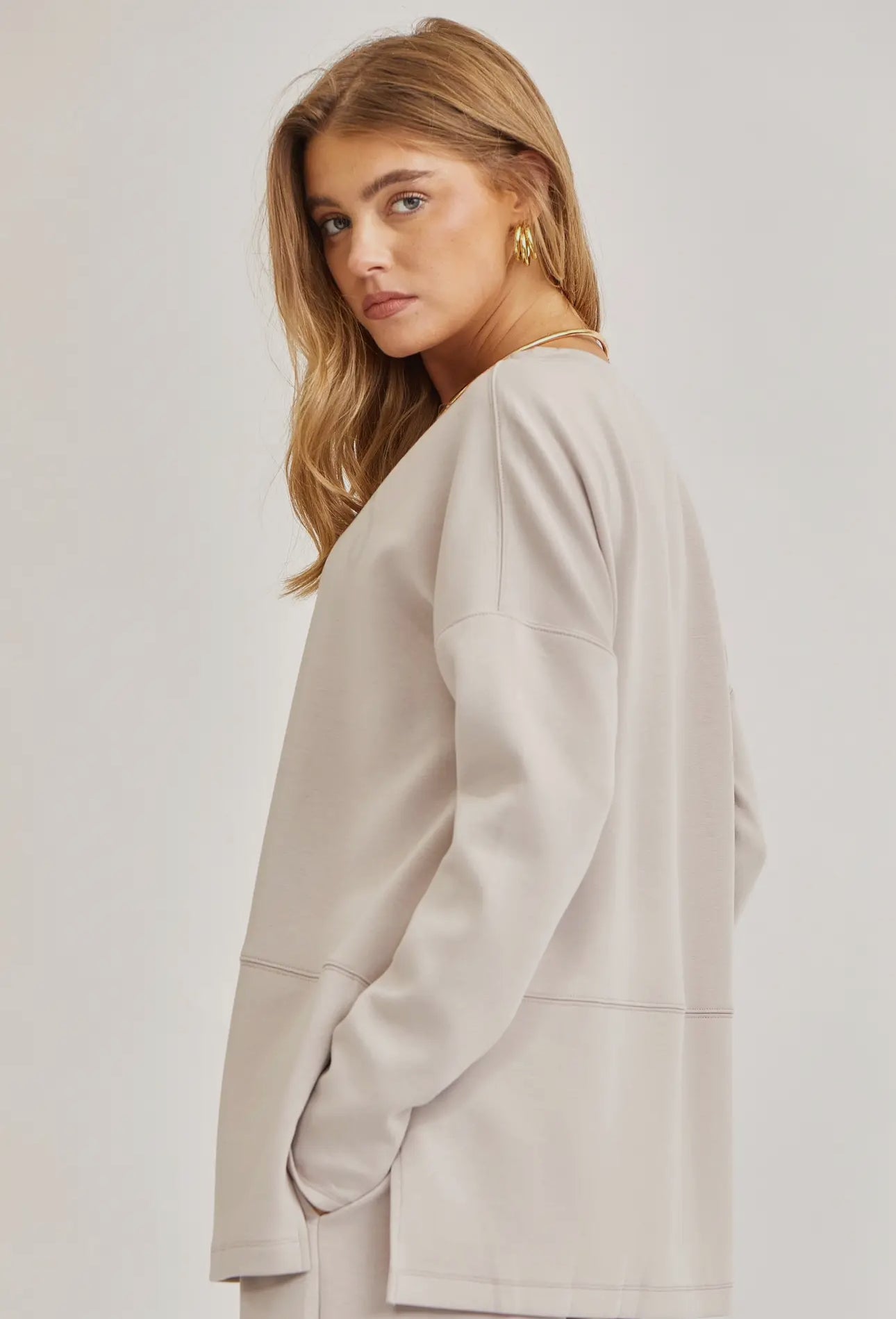Dear Scarlett Tunic Top + Straight Pants Travel Modal Set