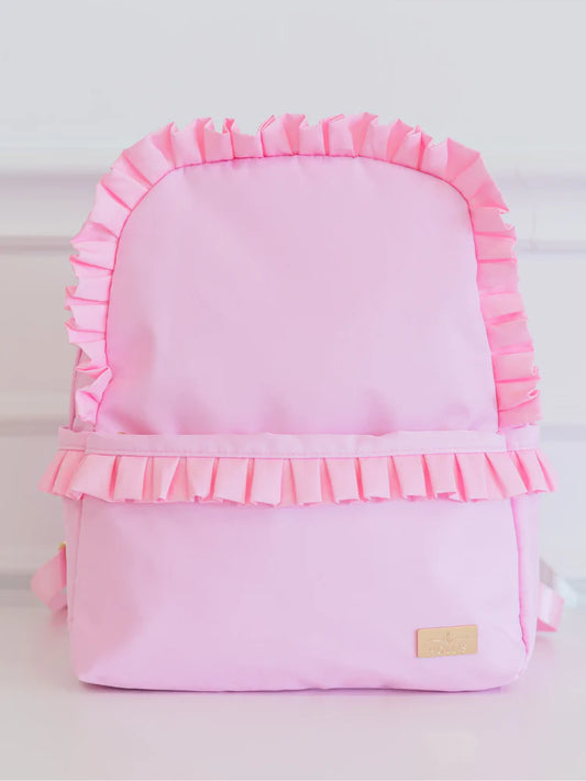 HOLLIS RUFFLED NYLON BACKPACK (monogram available)
