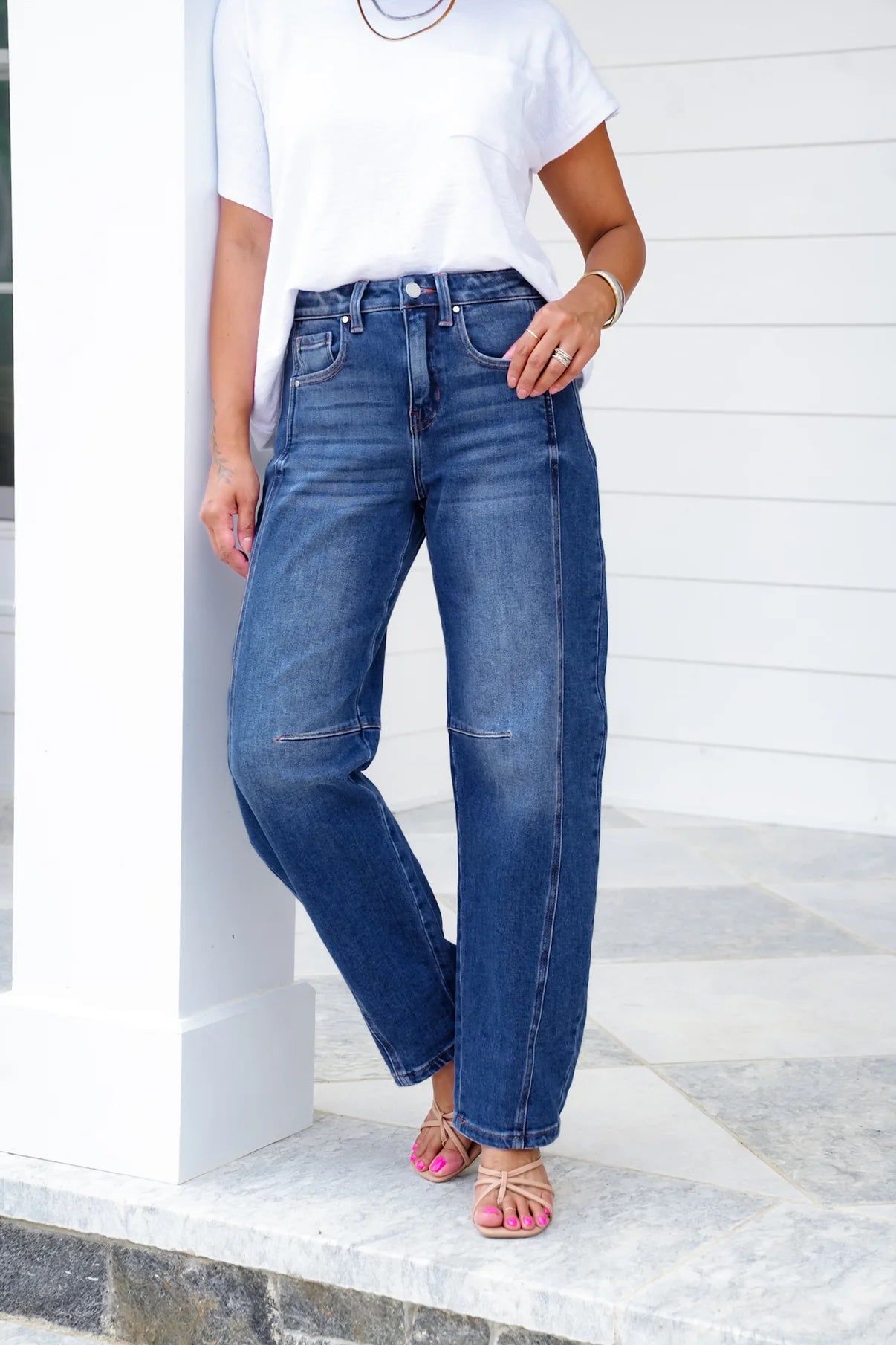 KATE VERVET JEANS - Dark Wash