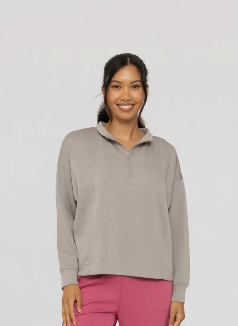 ELEVATED QUARTER ZIP UP PULLOVER