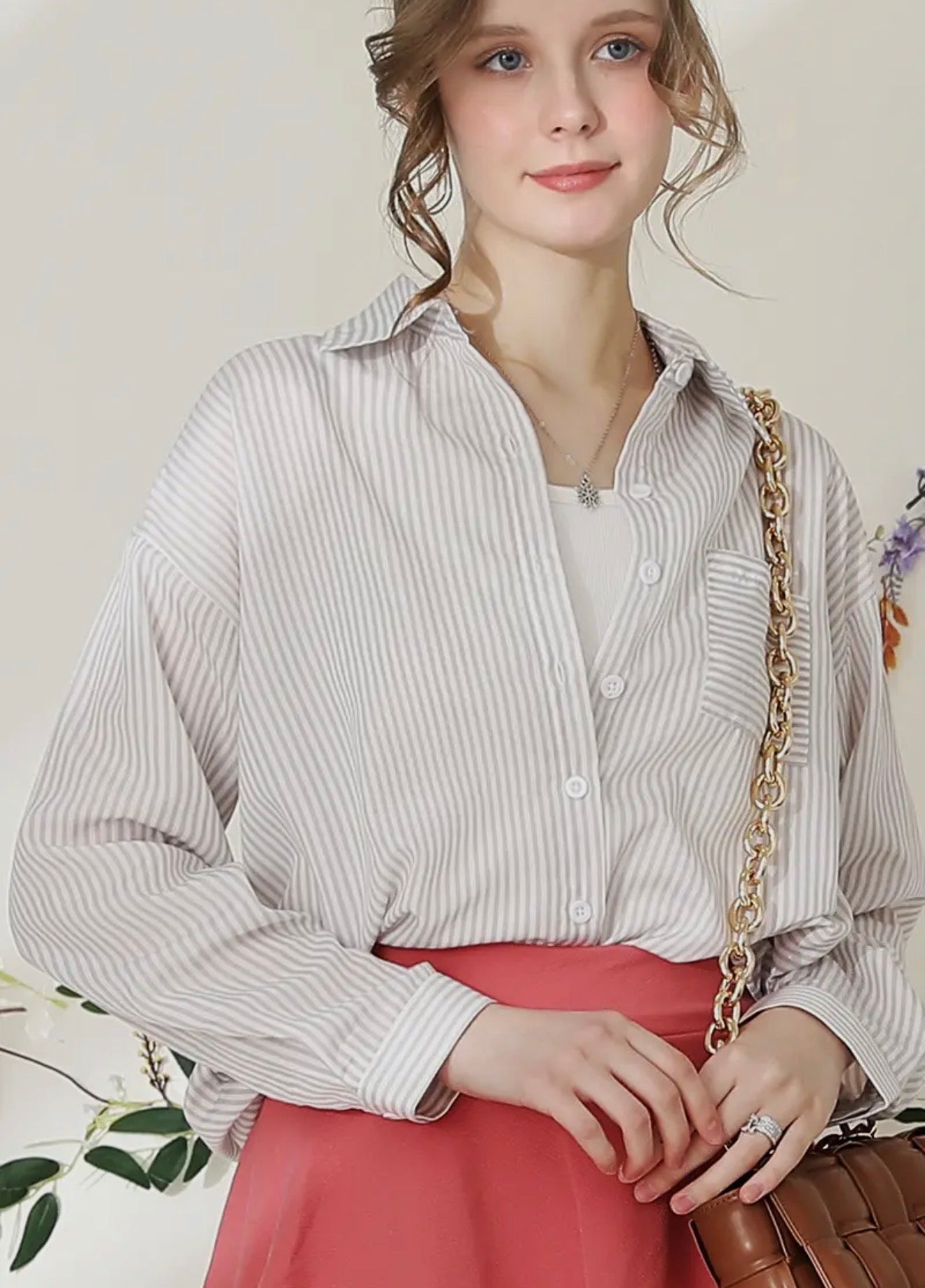 Striped Button Down Long Sleeve