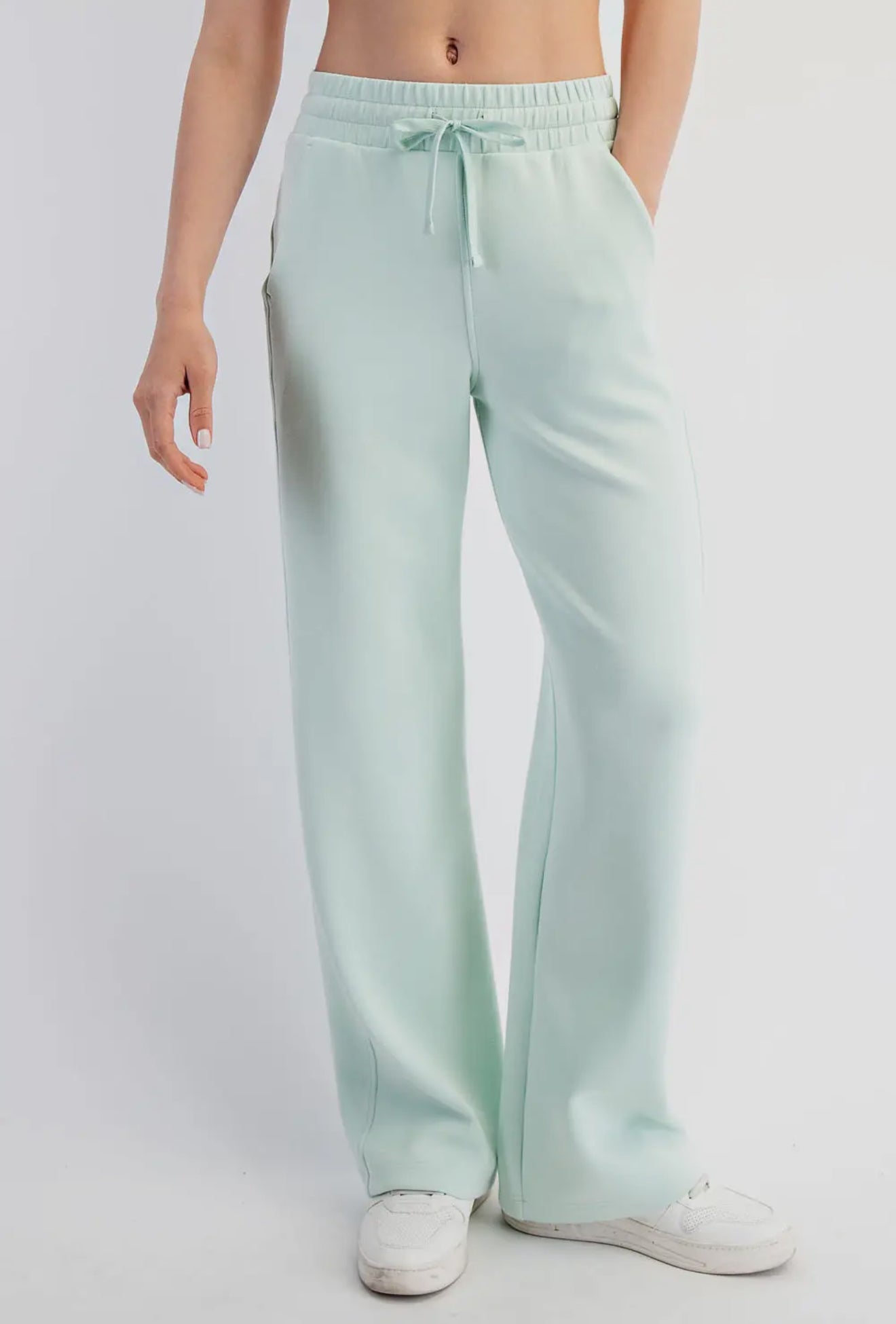 MODAL POLY SPAN SCUBA STRAIGHT PANT