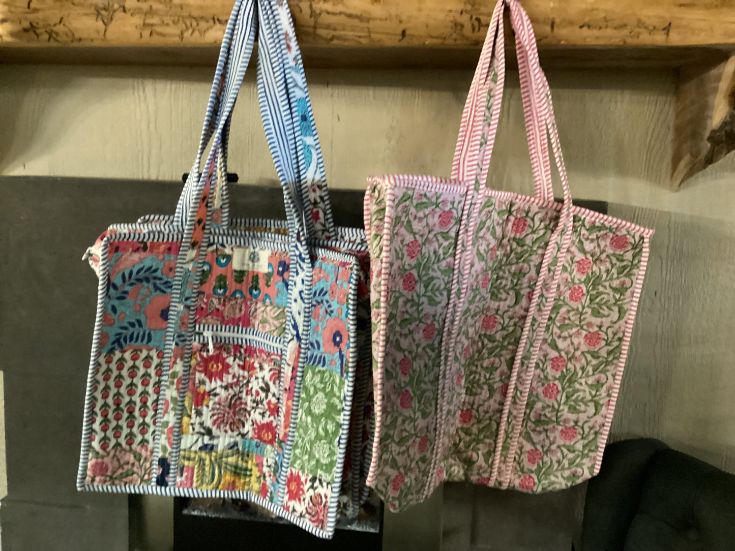 Heart of Grace or HEH Patch Regular Quilted Tote