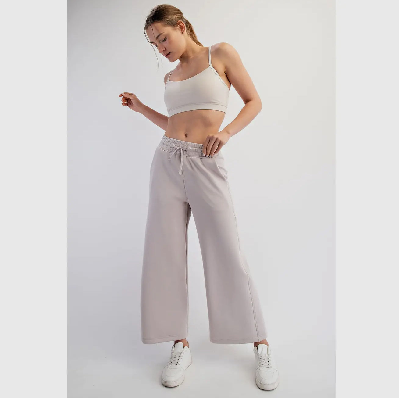 Rae Mode Modal Poly Cropped Wide Pant