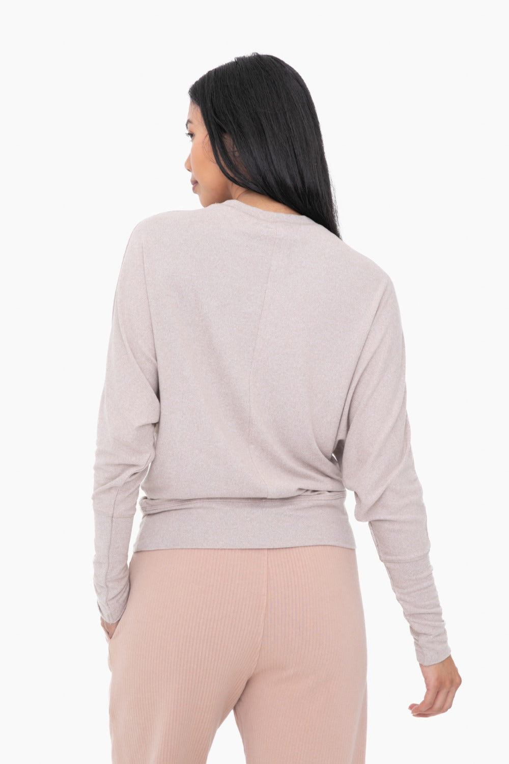 Mono B Butter Soft Dolman-Sleeved Top