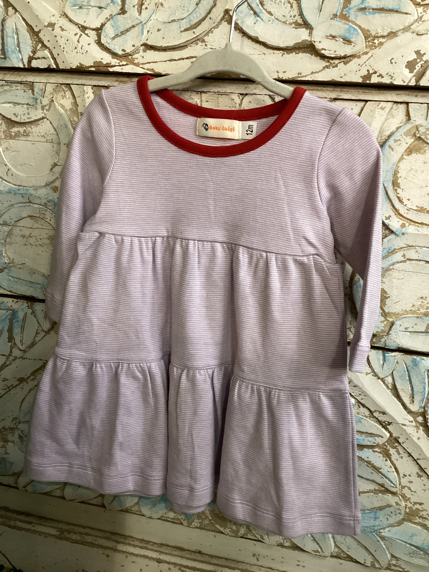 Baby Luigi Purple Striped Dress