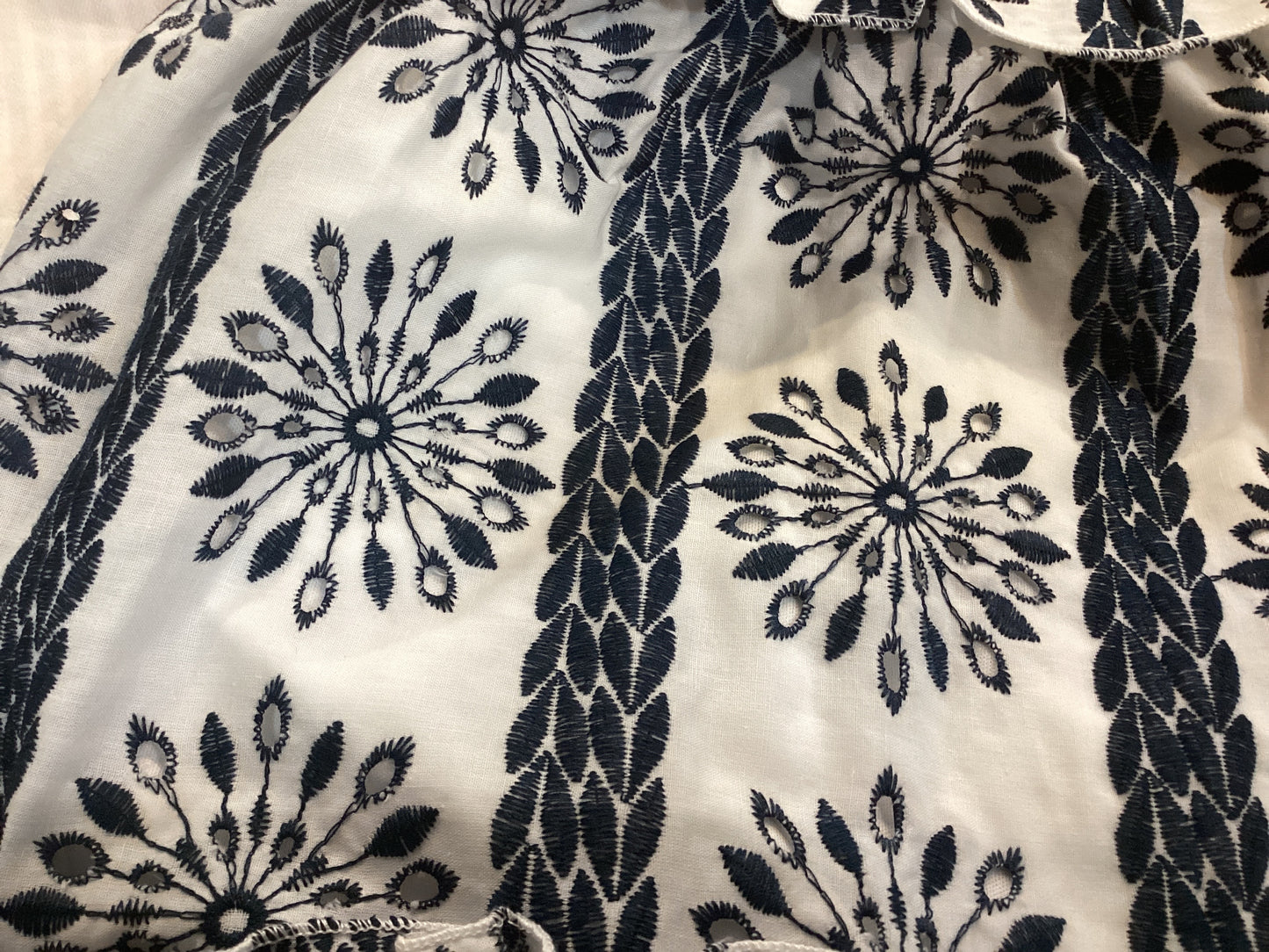 Baby Sara Ruffled Floral Navy Dress