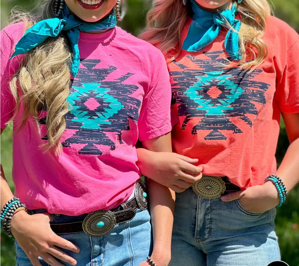 Texas True Ashley Aztec Tee
