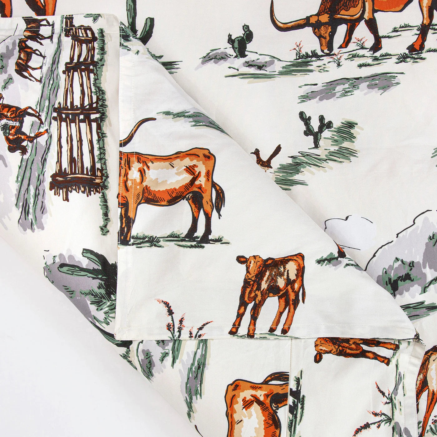 Indigo Hill by HiEnd RANCH LIFE WESTERN TOILE CAMPFIRE SHERPA PILLOW 18x18