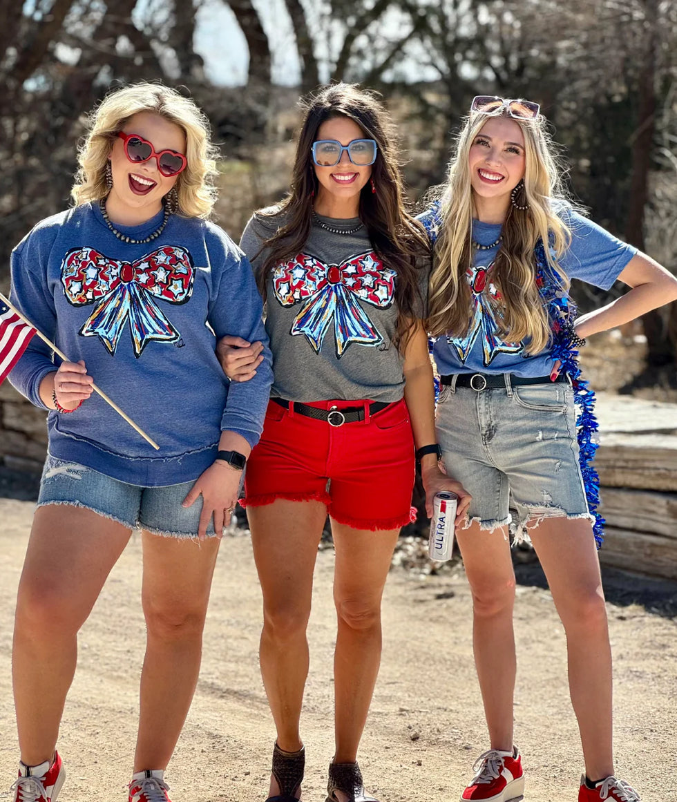 Callie Ann Stelter Patriotic Bow Tee