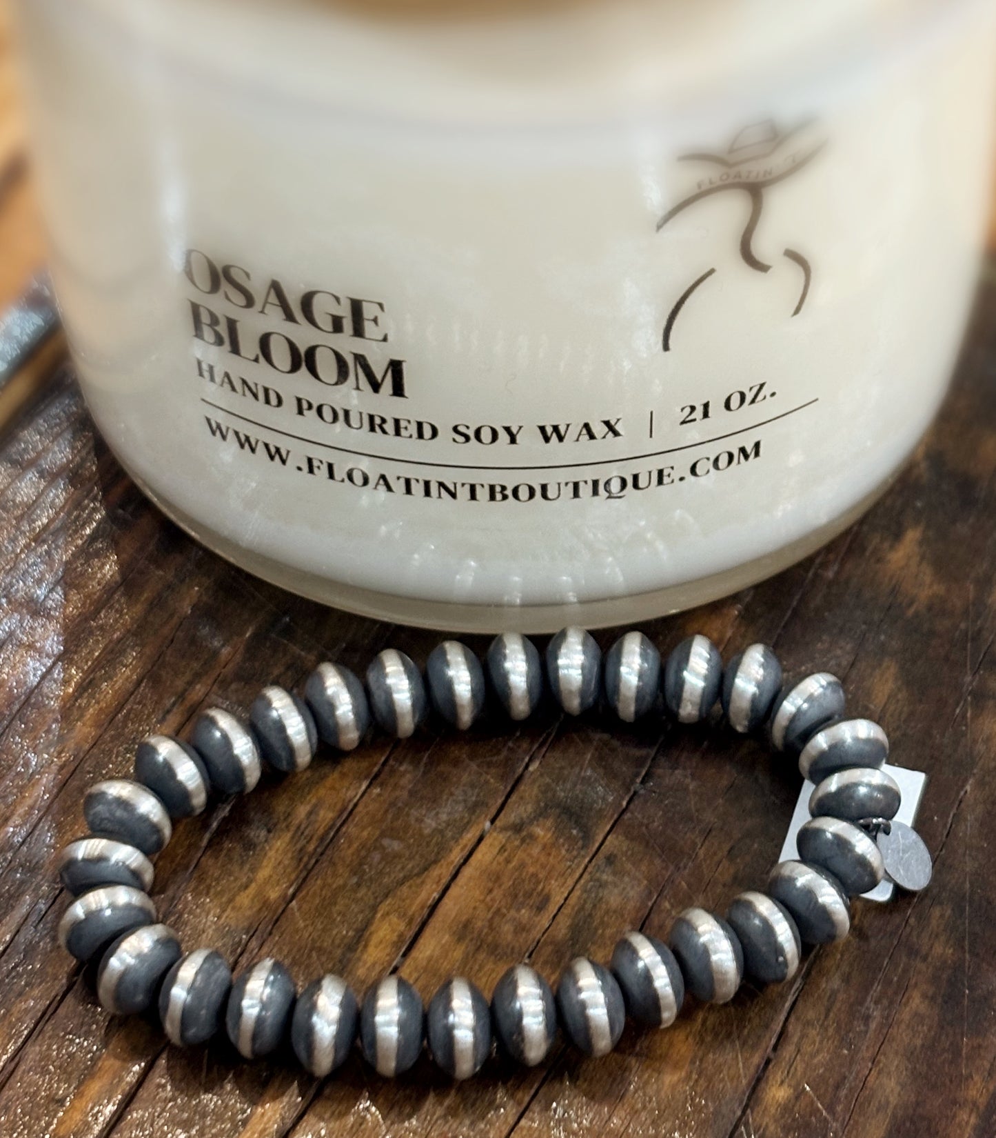 9mm Stretch Bracelet Navajo Pearl Authentic