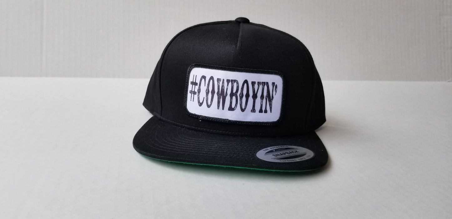 Cowboyin' Youth/Adult Snapback Hat - Black