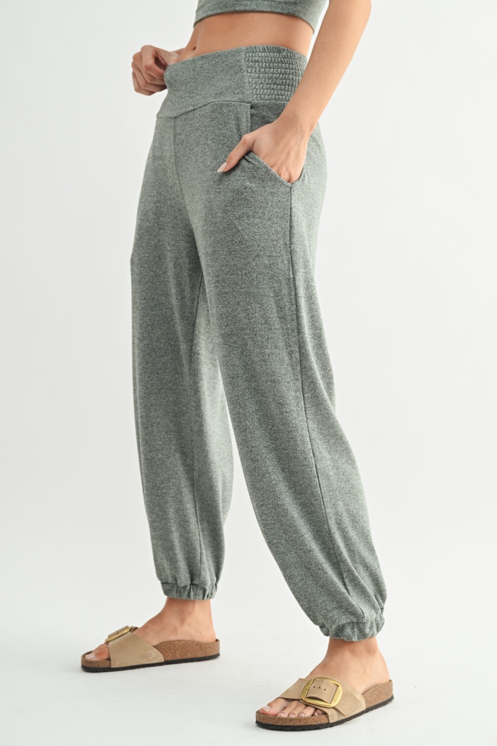 Mono b Brushed Hacci Lounge Jogger