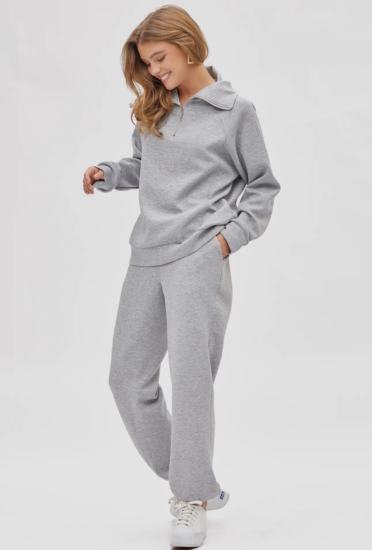Dear Scarlett Quarter Zip Pullover + Jogger Modal Travel Set