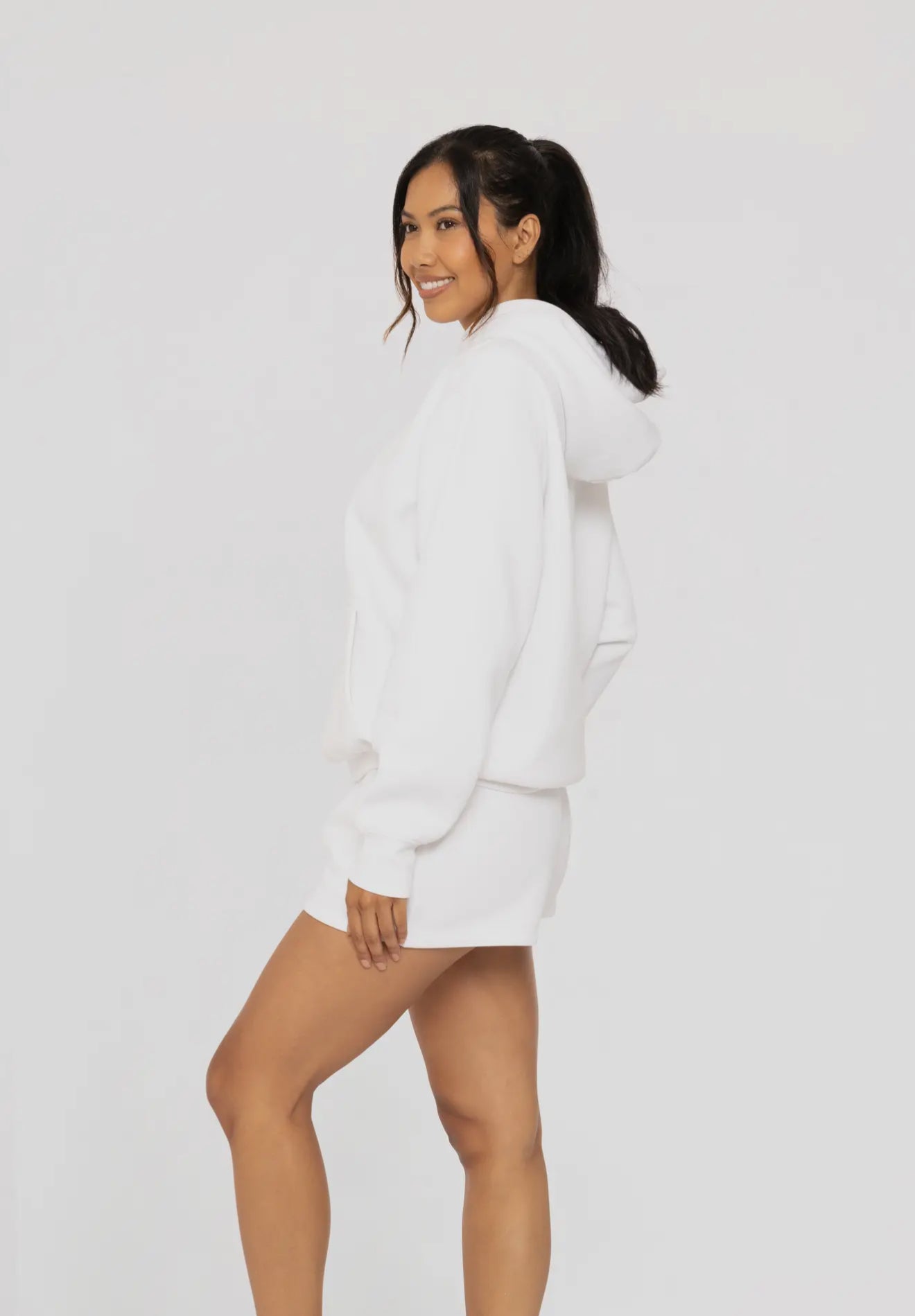 Mono b Cotton Blend Drop Shoulder Hoodie