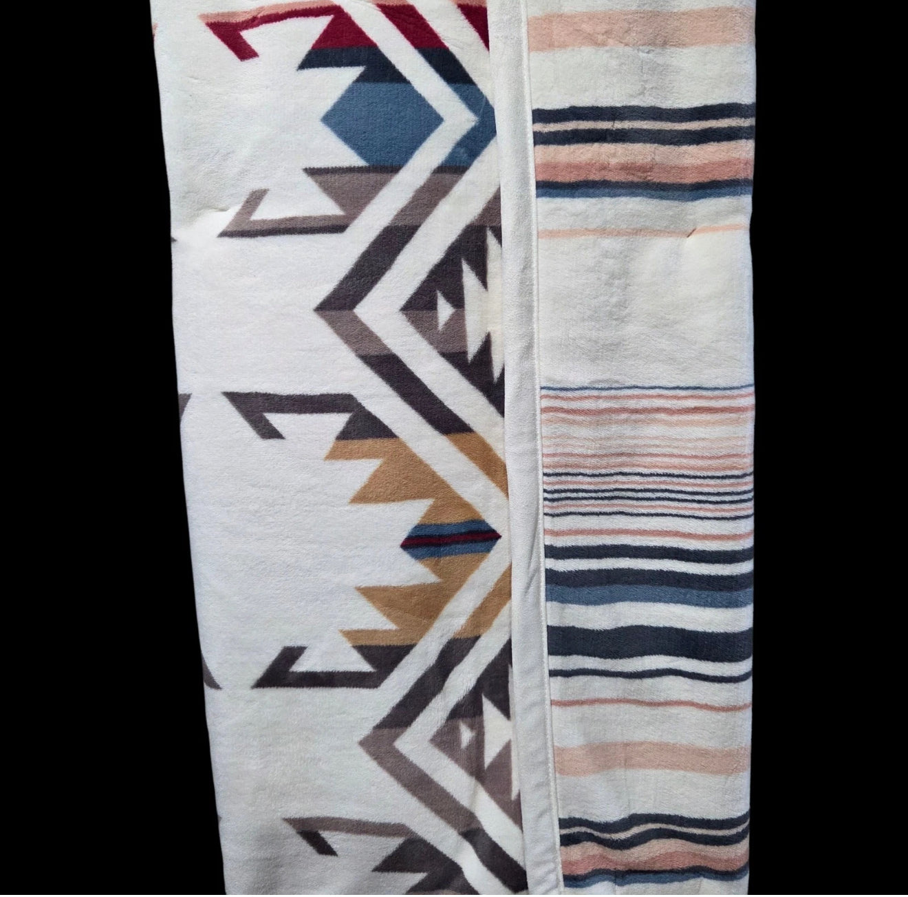 Pendleton Throw Blanket For Two Reversible Oversized Tribal Pattern 60x80 OEKO-TEX STANDARD 100