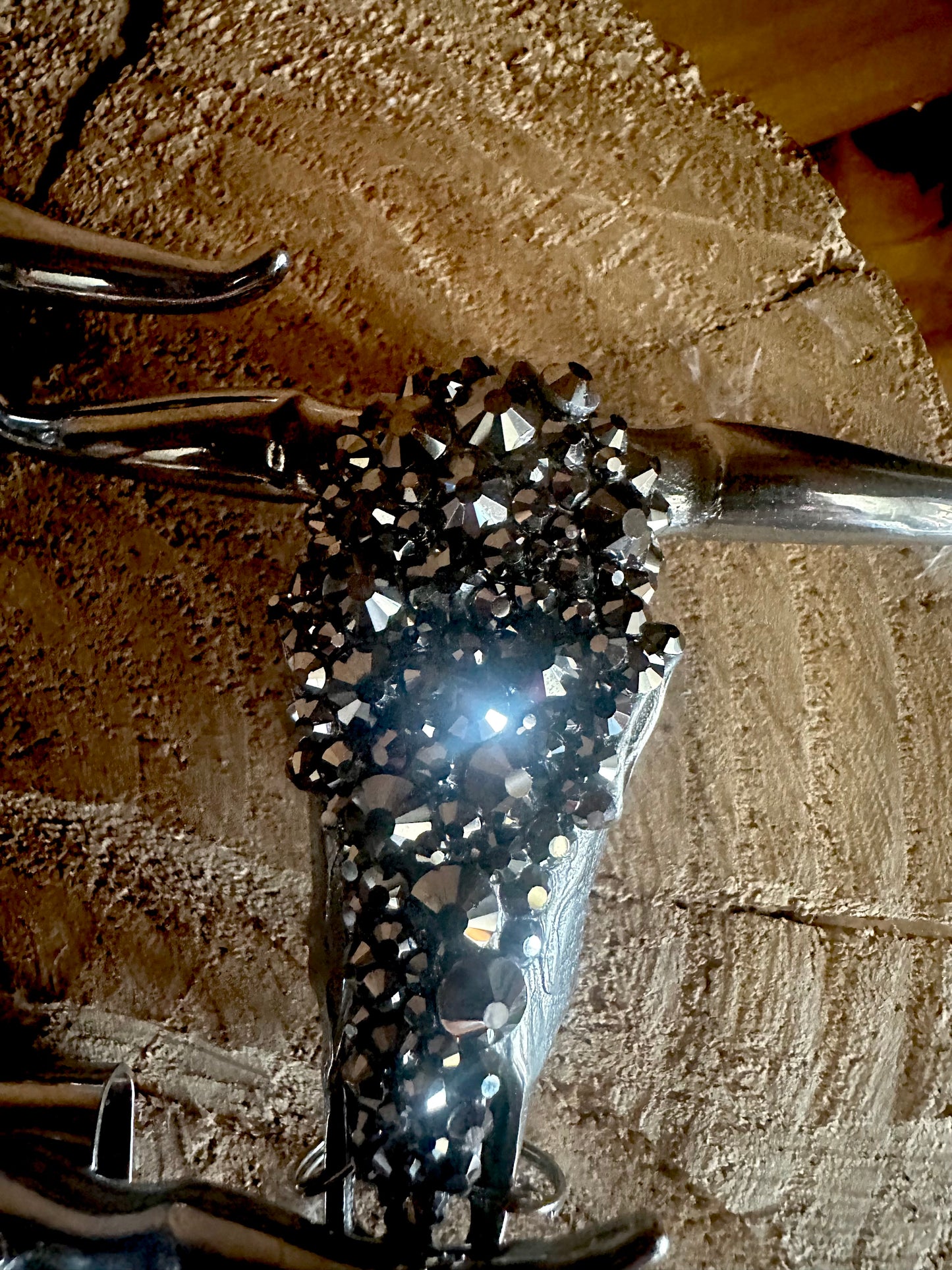 Crystal Steer Head Push Knife