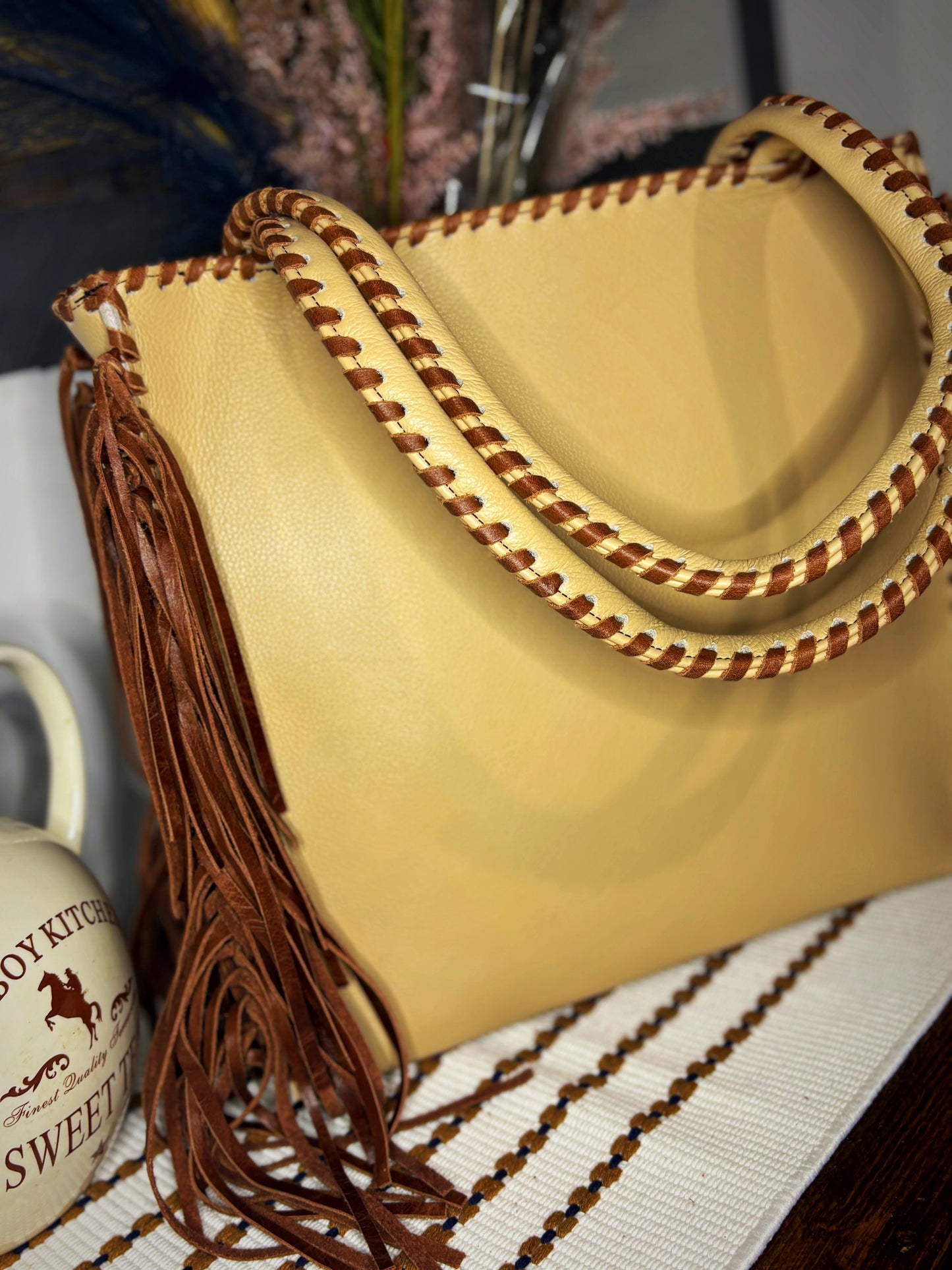 KurtMen Design 1823-NAT PEBBLE/BROWN LTHR