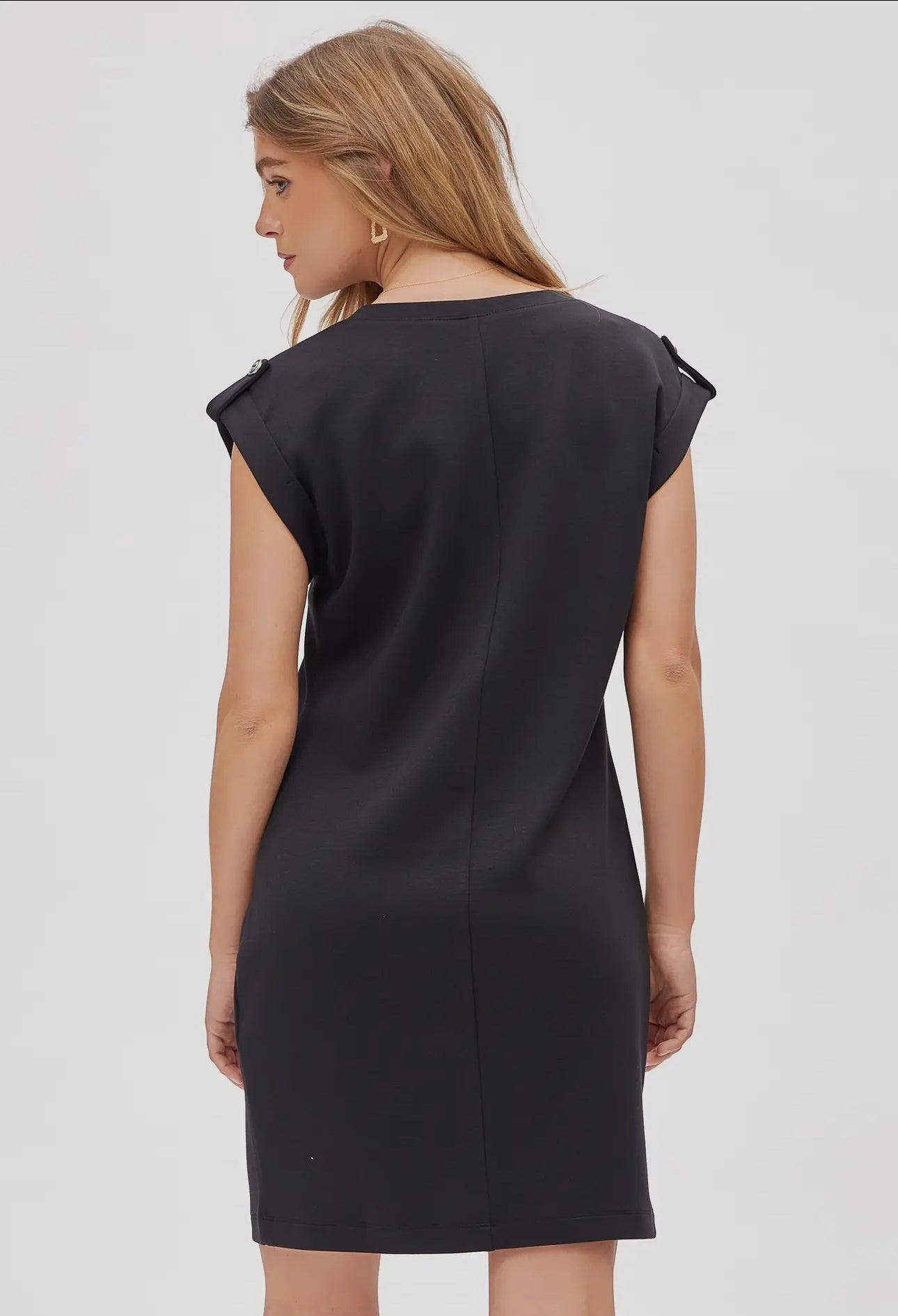 Dear Scarlett Cap Sleeve Scuba Modal A-Line Dress Trv-Retreat