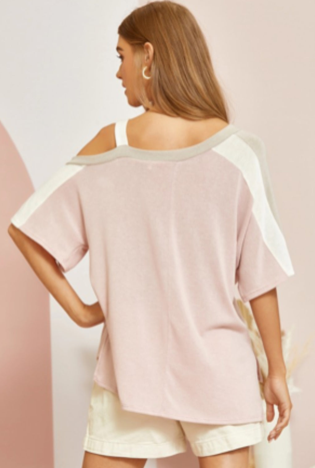 Savanna Jane - Andree’ by Unit - One Shoulder Color Block Knit Top