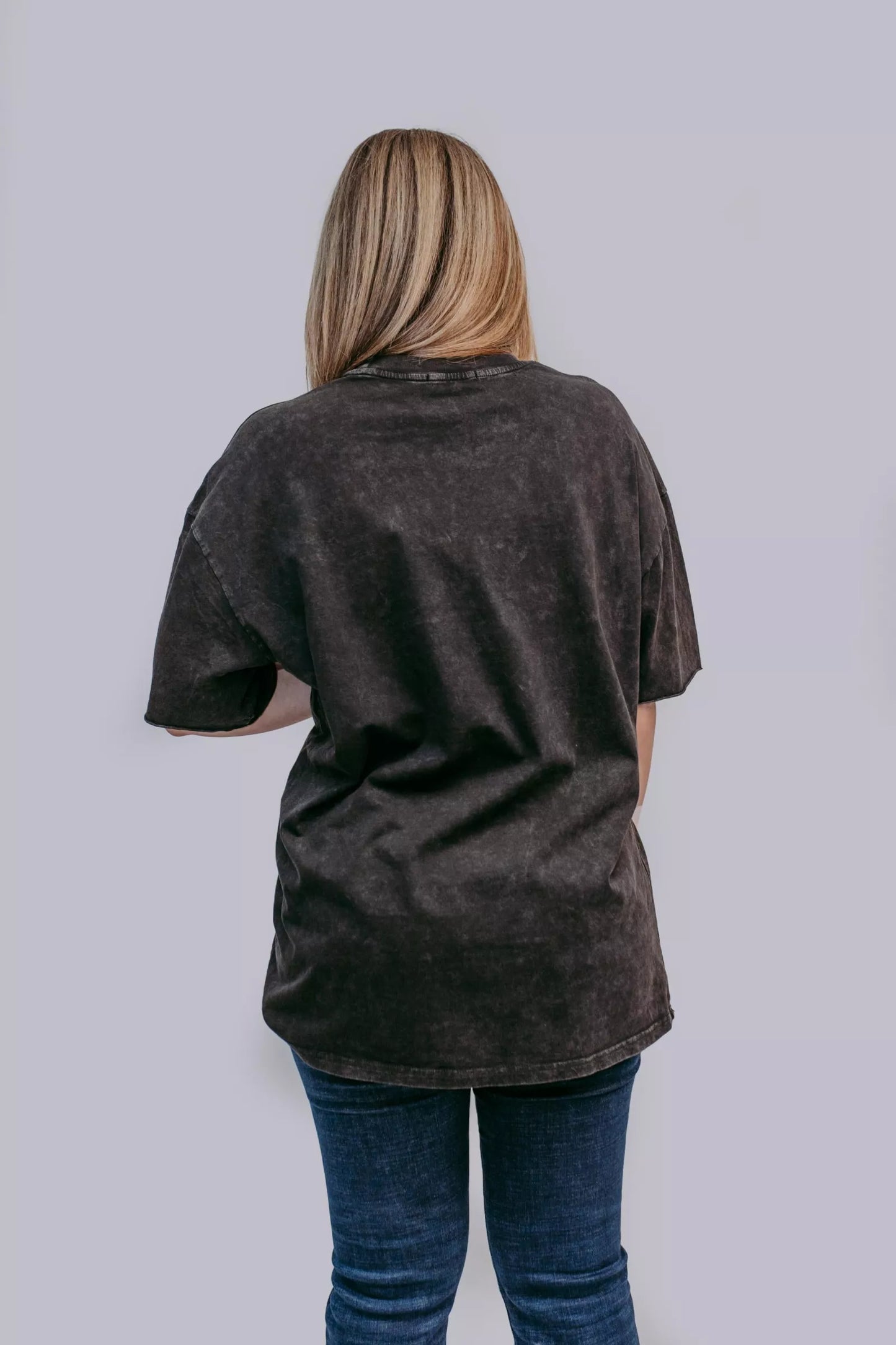 COWGIRL Embellished Mineral Washed Tee